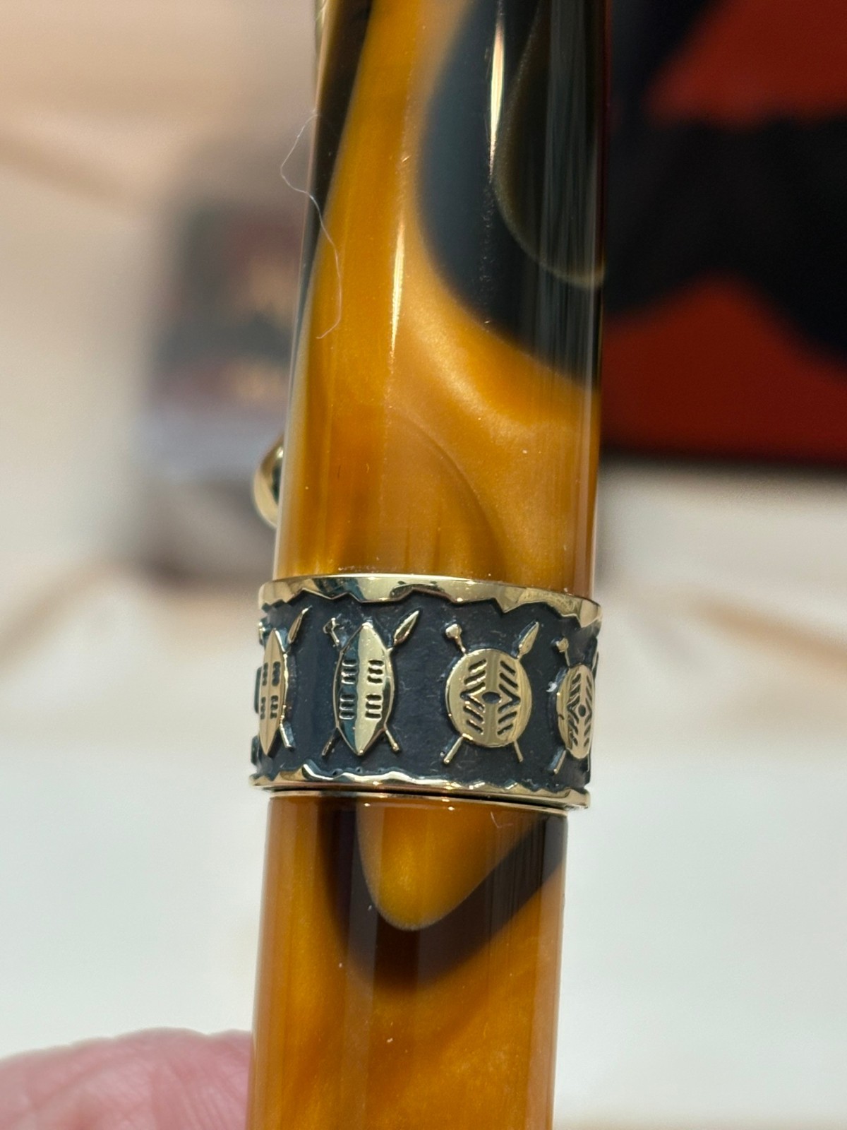 Aurora Africa Fountain Pen- EXCELLENT Cond., WITH BOX AND INK. LOOK!