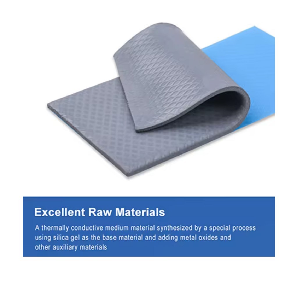 Electronic Components GPU CPU Thermal Conductive Silicone Heat Dissipation Pad