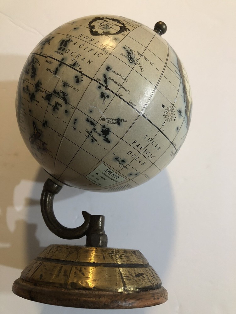 10” HIGH WORLD GLOBE ON TABLE STAND