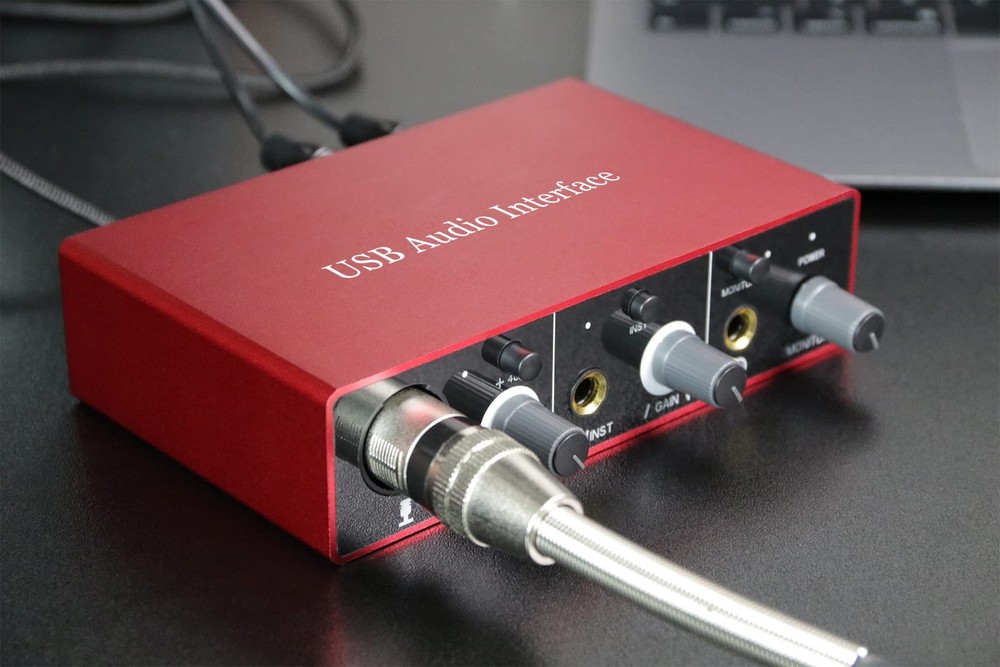 Audio Interface USB with Mic Preamplifier Mixer...