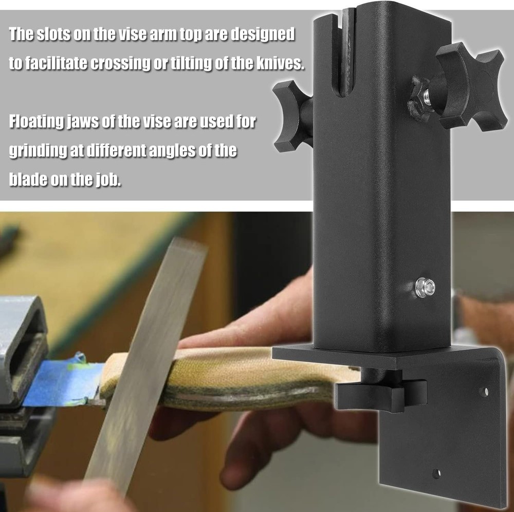Swiveling Multi-Mount Vise for Knife Making Work Bench Vise Tilts Rotate 360-Deg