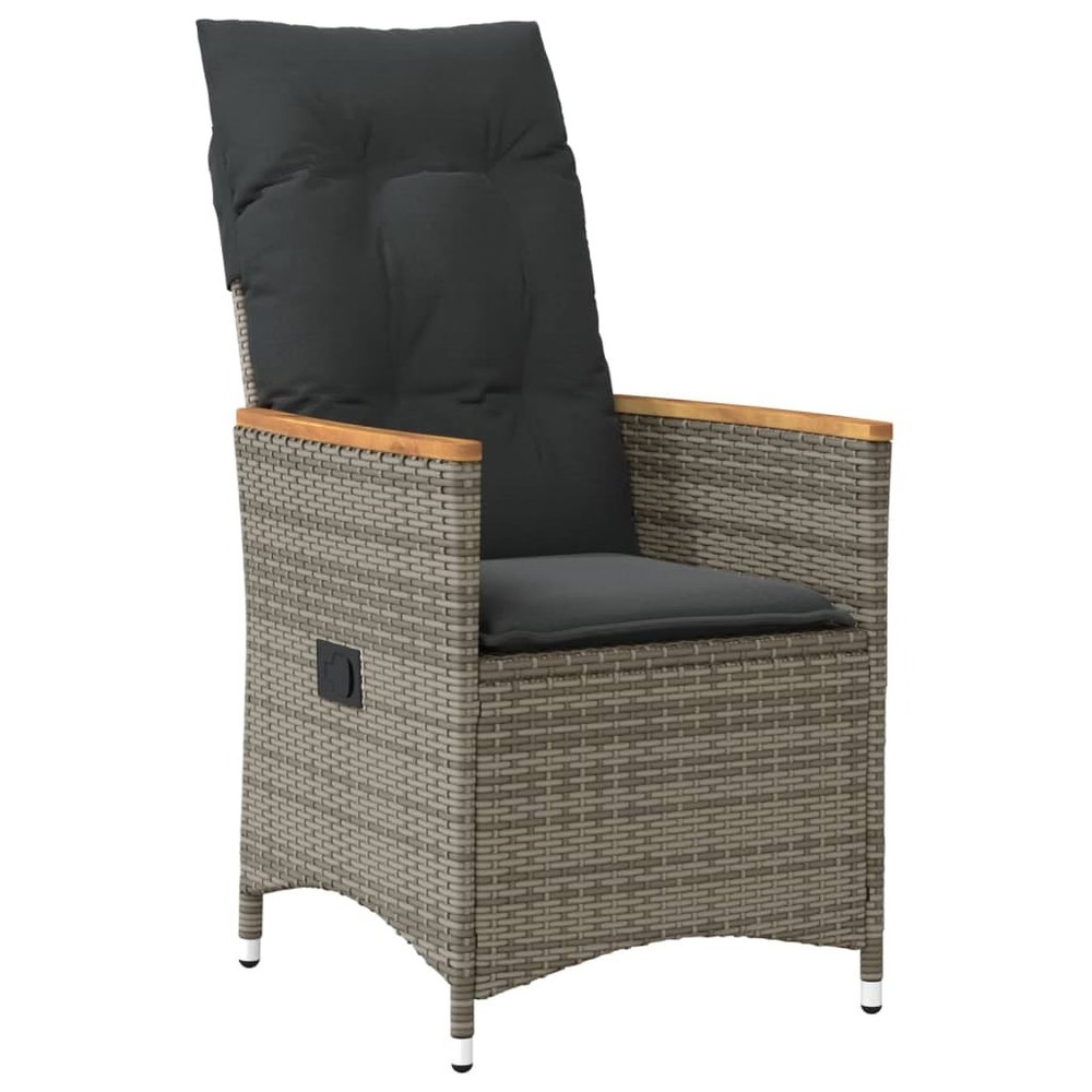 Reclining Garden Chair Grey