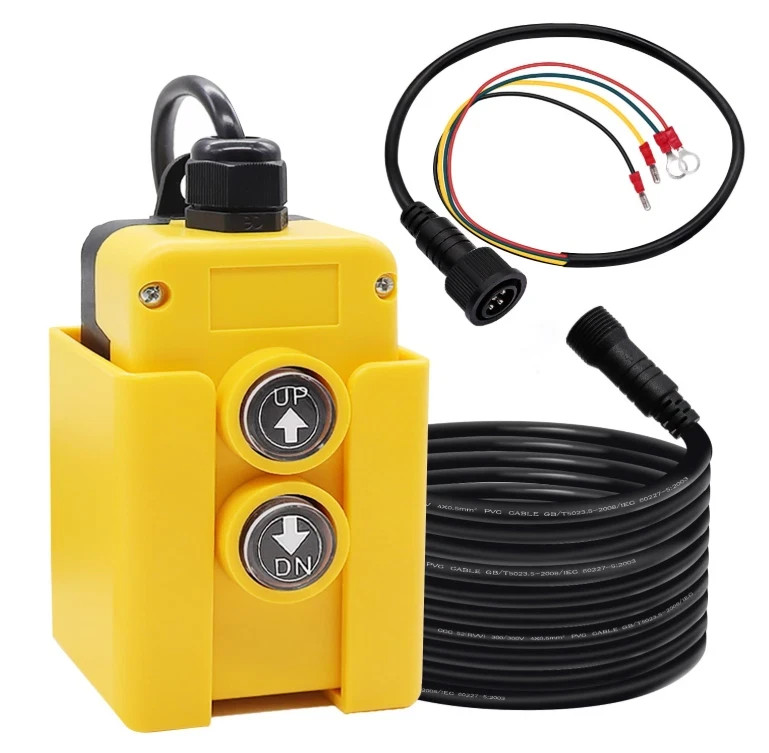 12V 4-Wire Dump Trailer Remote Control Switch for Hydraulic Lift Systems