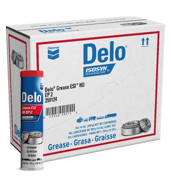Chevron Delo ESI EP 2 Grease, Case of 10 - 14 Ounce Tubes | 259126