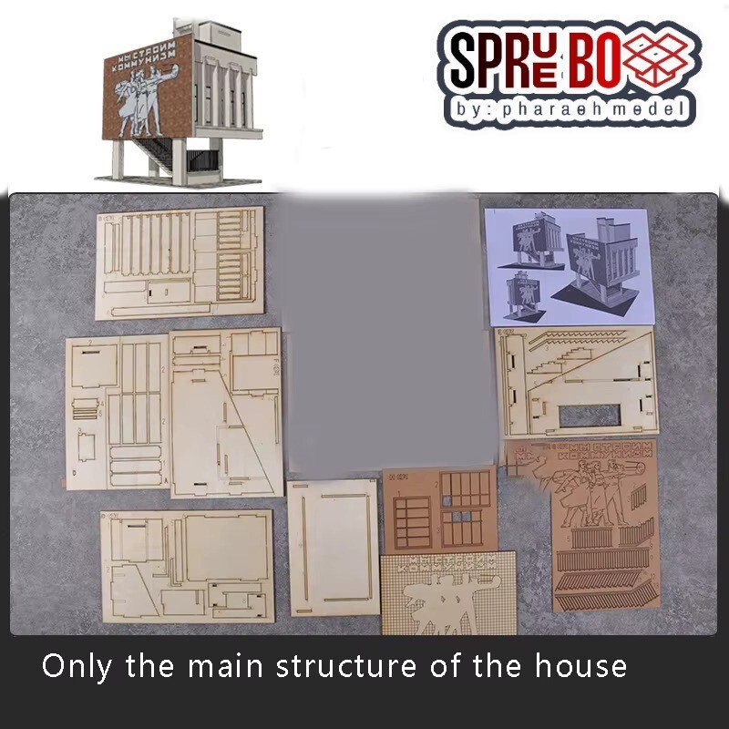 1/35 diorama Cold War building assembly kit (Building only)