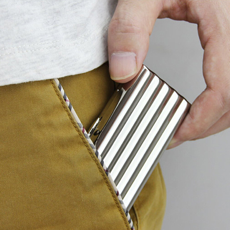 Vintage Wave Pattern Copper Cigarette Case: 10pcs, Moisture Resistant & Portable