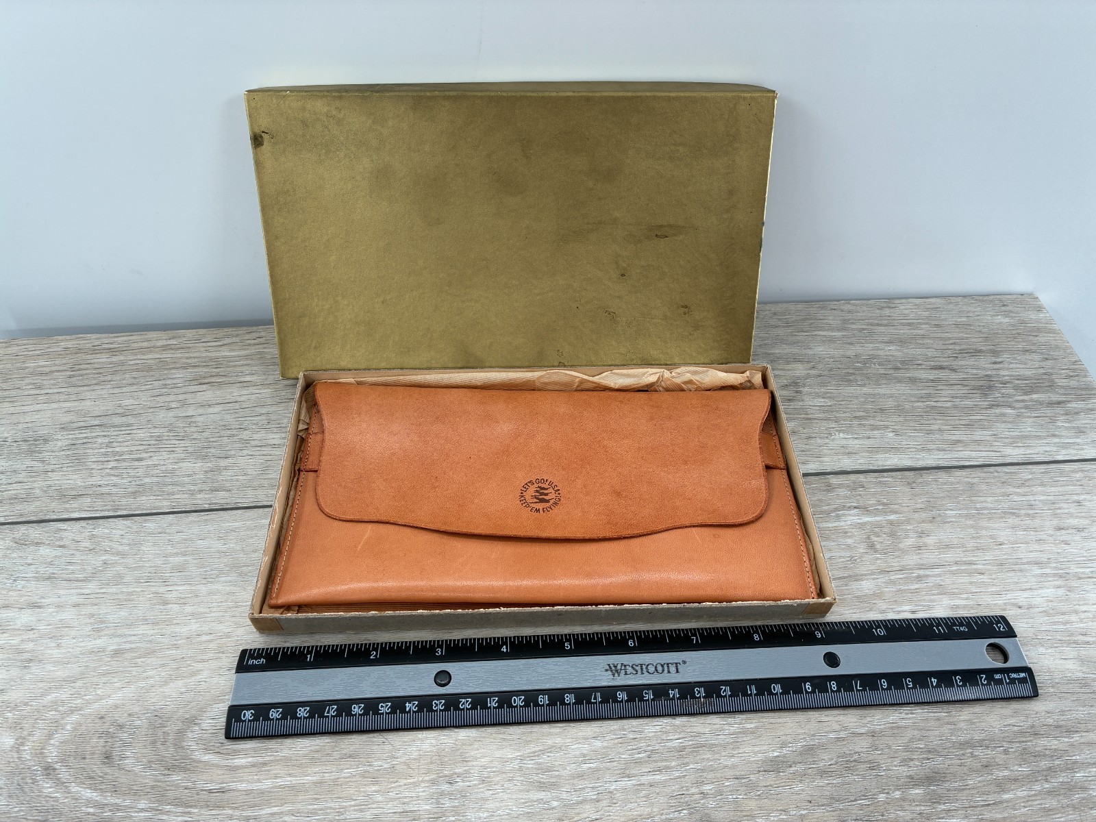 Vintage WW2 War Bonds Leather Wallet Holder Keep Em Flying Pal O Pak Hartland Wi