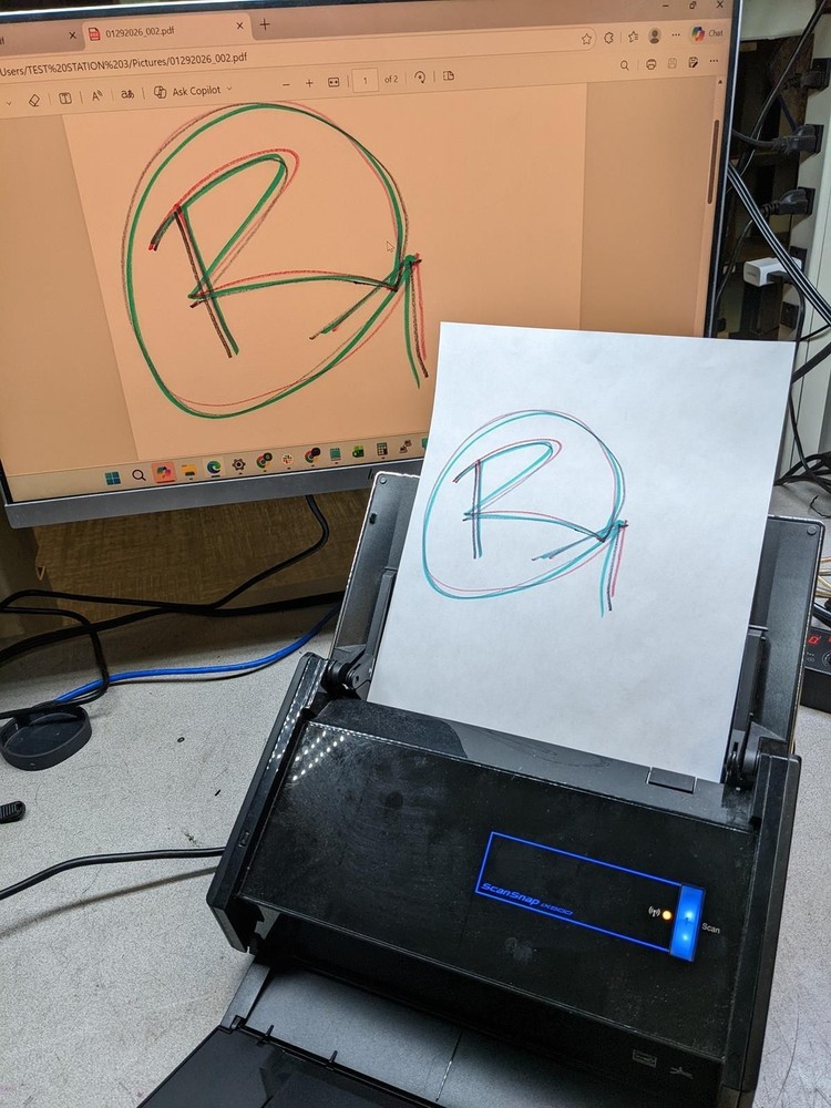 FUJITSU SCANSCAP IX500 DOCUMENT SCANNER (NO POWER SUPPLY)