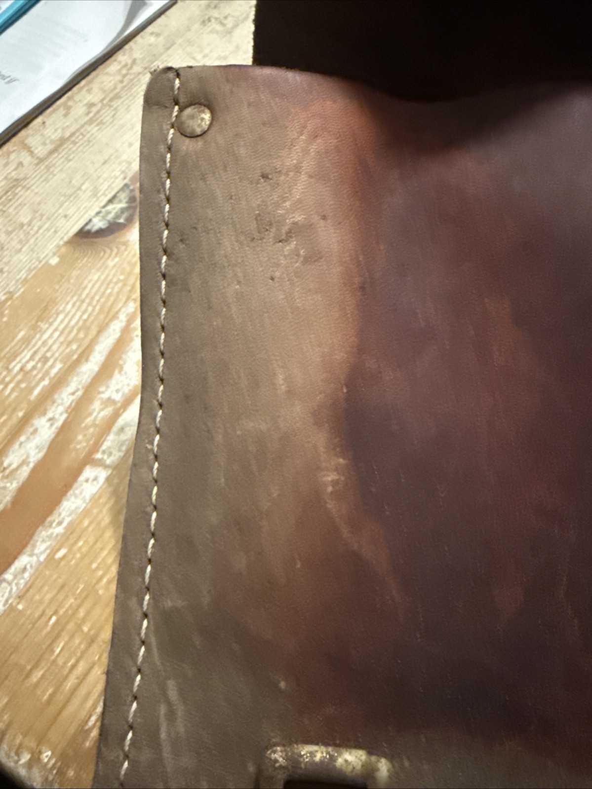 used vintage leather western horse saddle bags