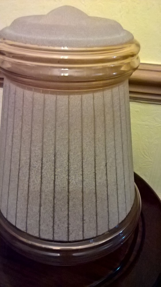 vintage 1950s ceiling glass light shade