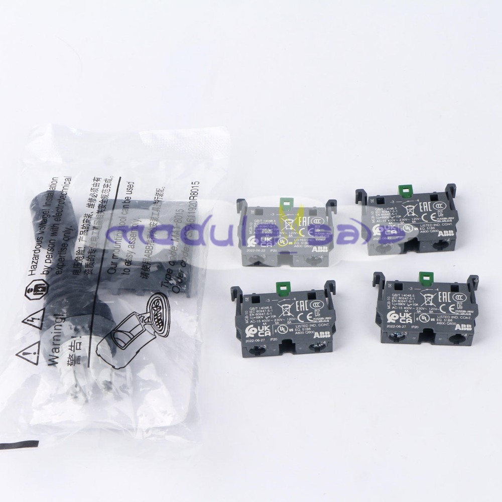 1x ABB Control Joystick Switch MJS6-40B with 4 MCB-10 Contacts Reset Type