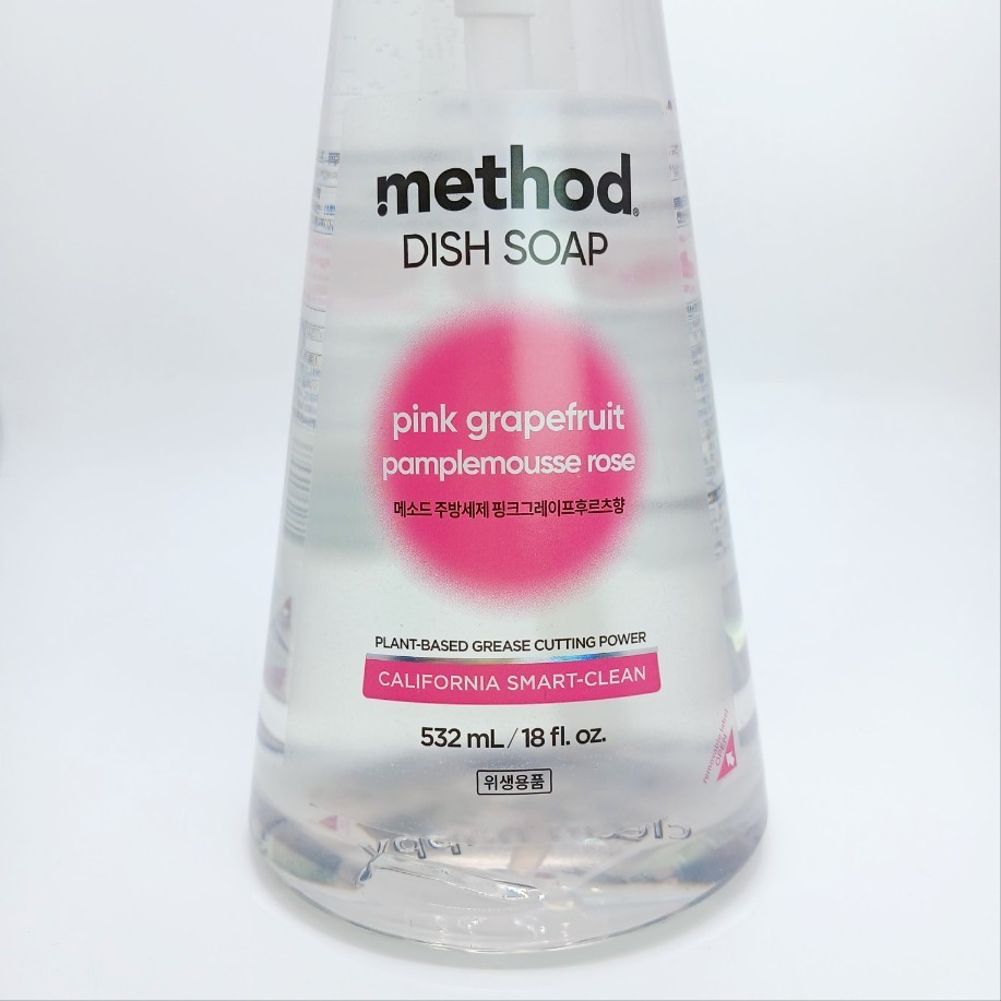 Method Dish Soap Pink Grapefruit 532ml Kitchen Cleanser