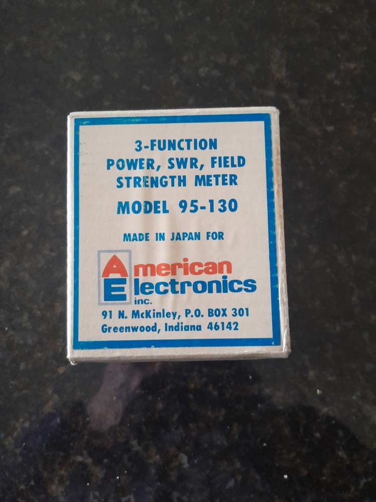 American Electronics 95-130 - 3 Function Power SWR Field Strength Meter NEW