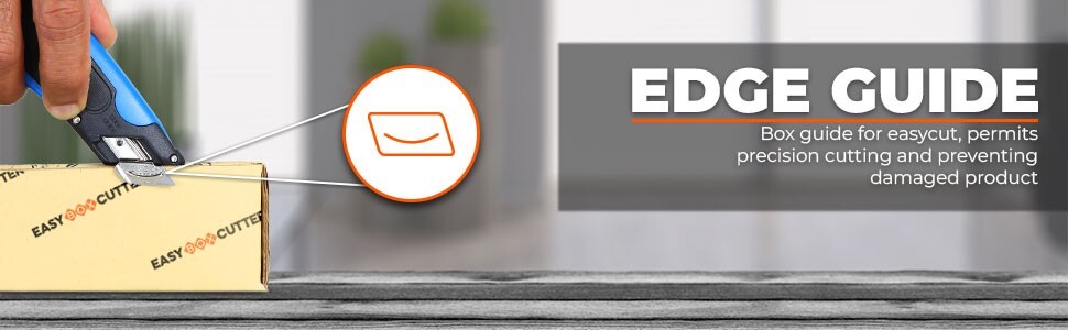 Easy Cut Safety Box Cutter Knife Easycut tool for work cutting 1000 Blue