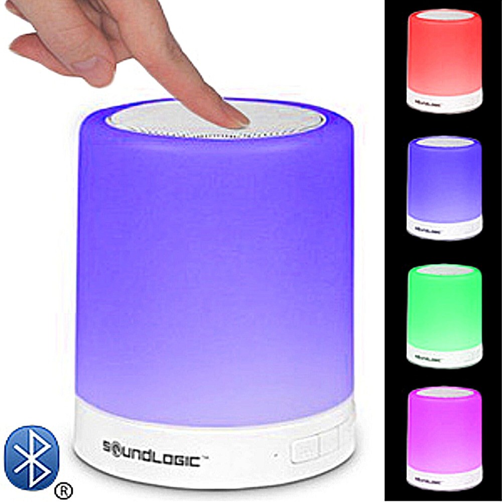 SoundLogic XT Touchlight Touch Controlled Color Changing Bluetooth Speaker