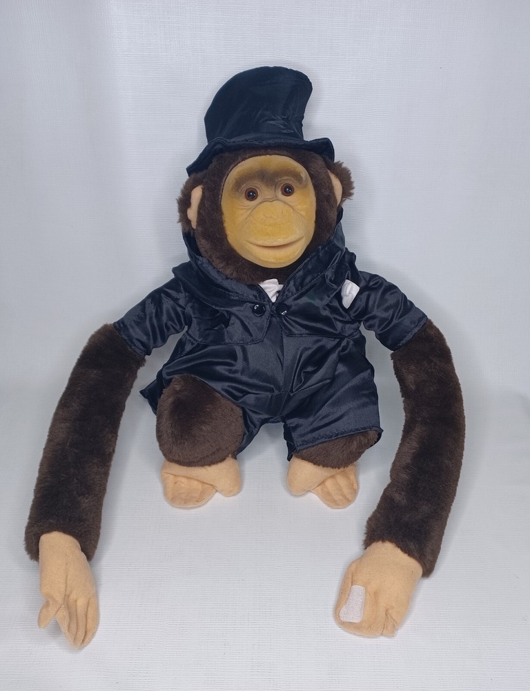 RUHOF Plush Monkey Hand Puppet Squeaks 2024