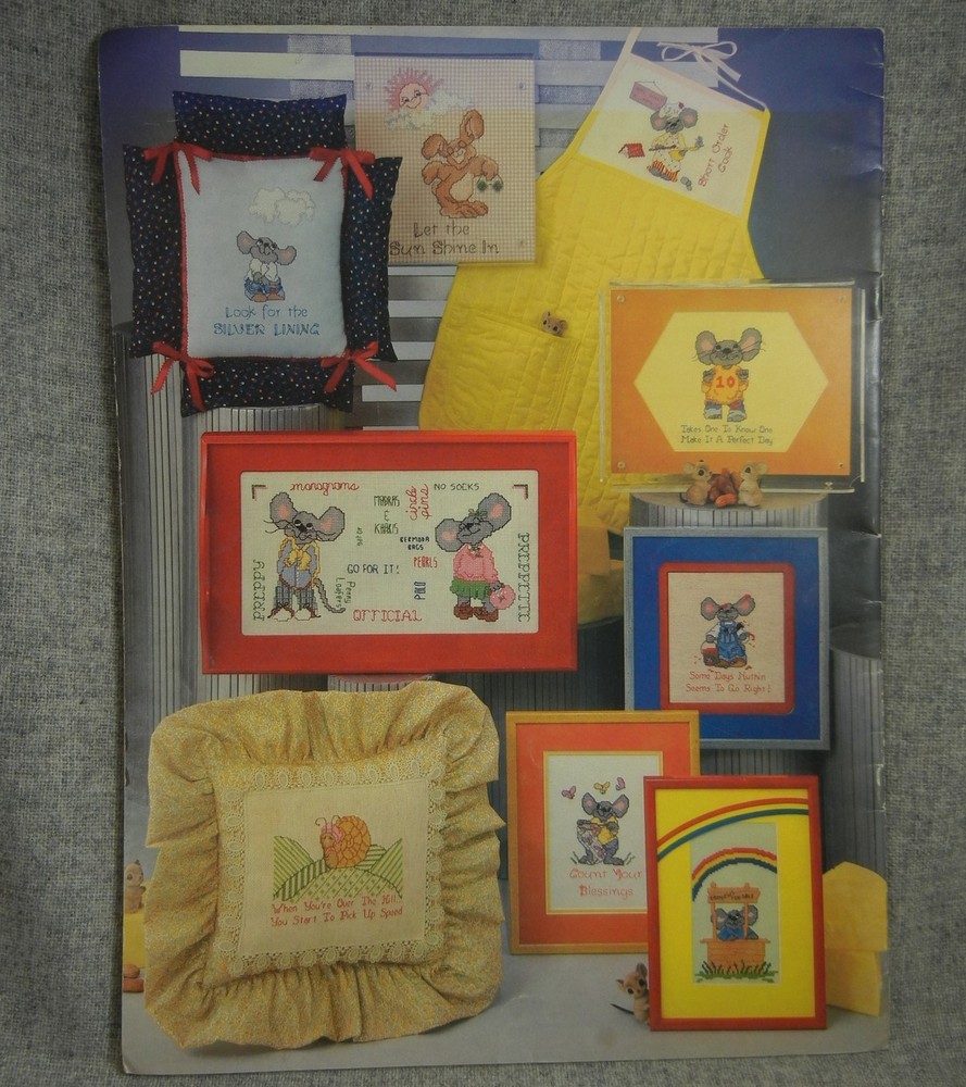 Live & Learn Cari Collection Cross Stitch Needleworks Mice Turtle
