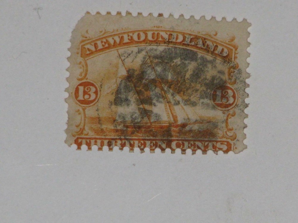 Newfoundland Scott# 30, used, short corner
