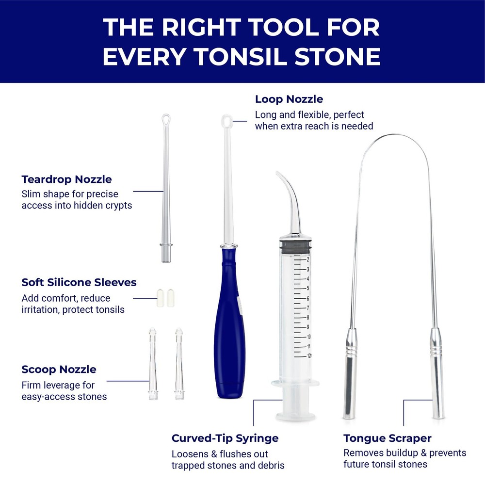 ORAVIX Tonsil Stone Remover - Tonsil Stone Removal Kit - Tonsillolith Remover...