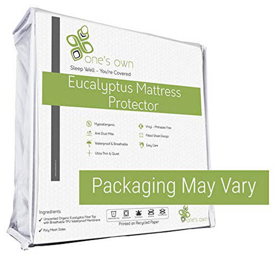 Full/Double Size Premium Hypoallergenic Eucalyptus Waterproof Mattress Protector