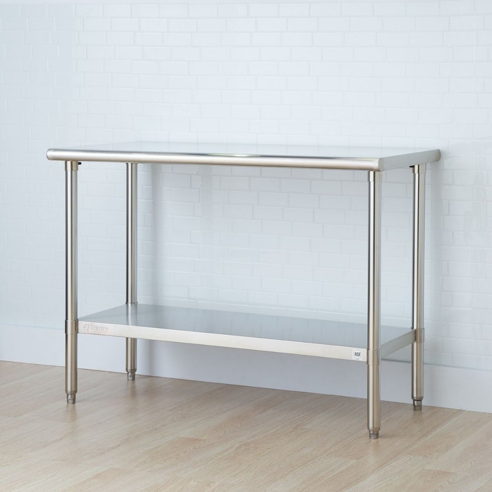 TRINITY Table 48" x 24" EcoStorage Stainless Steel