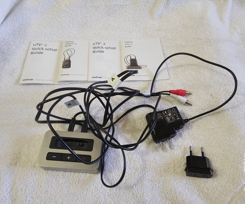 Unitron UTV 2 for Hearing Aids Wireless Bluetooth Streaming w/Manuals