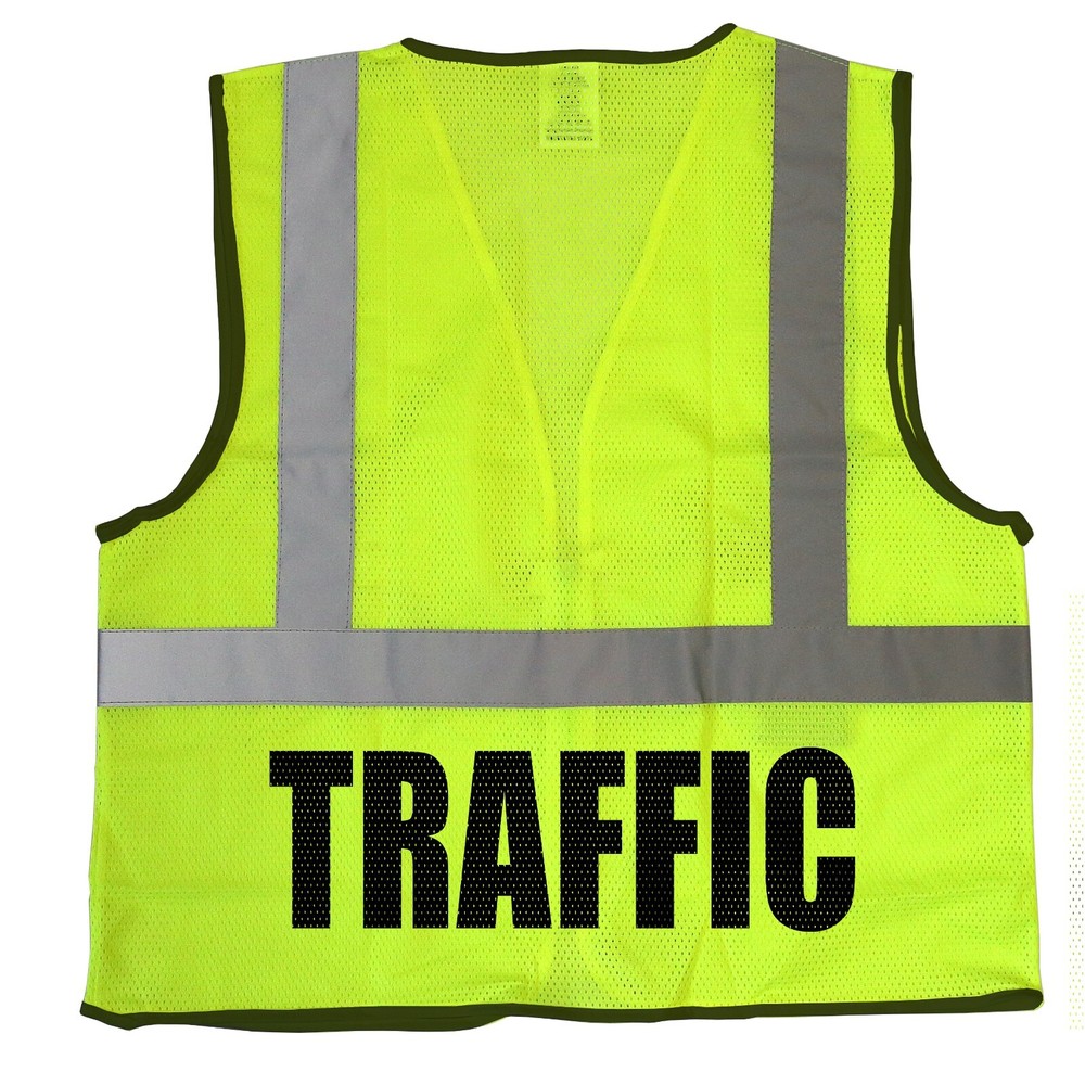 Traffic Control Safety Vest with Reflective Logos Front and Back, Type R Class.