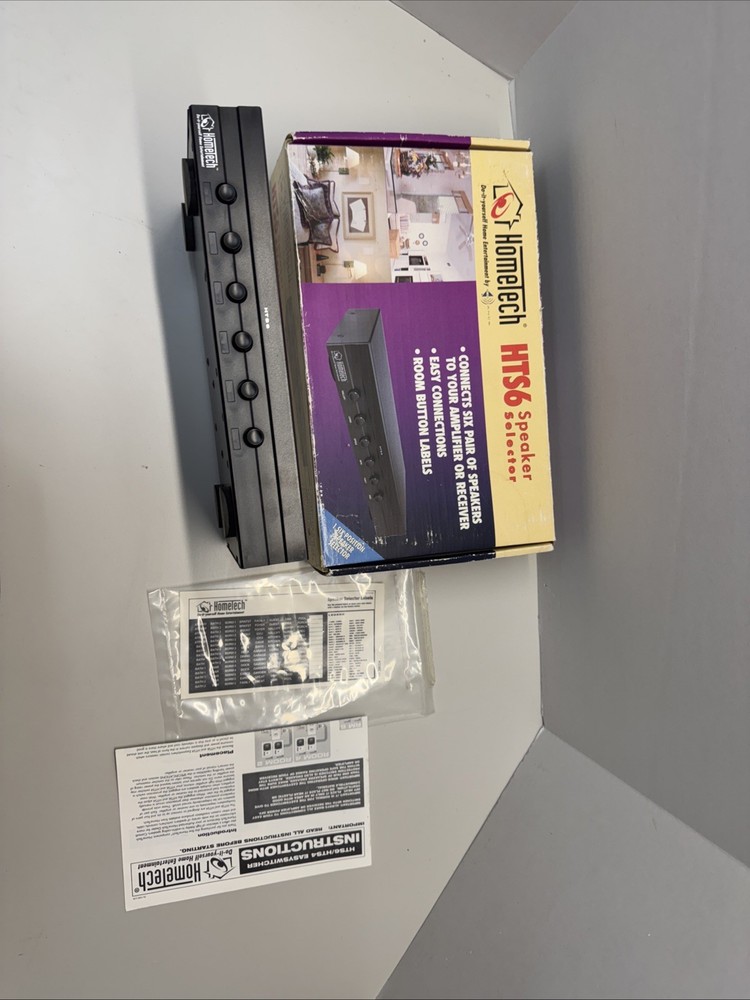 HOMETECH HTS6 6 Channel Speaker Selection System Black