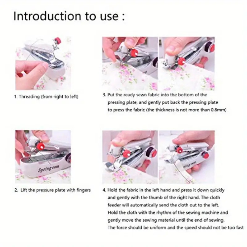 Manual Sewing Machine Portable Mini Multi Functional Handheld Tailor Sewing Tool