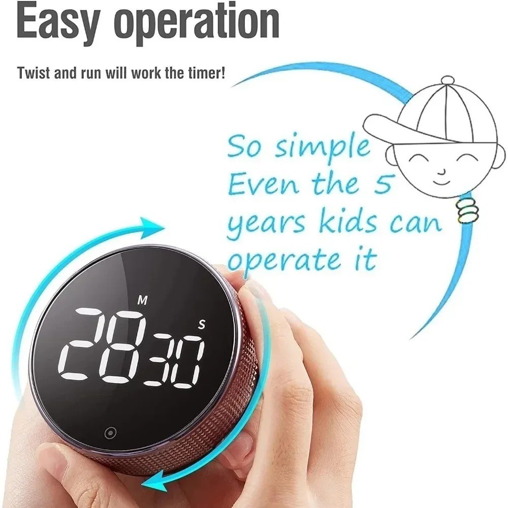 Large LCD Digital Kitchen Cooking Timer Count-Down Up Clock Loud Alarm Magnetic