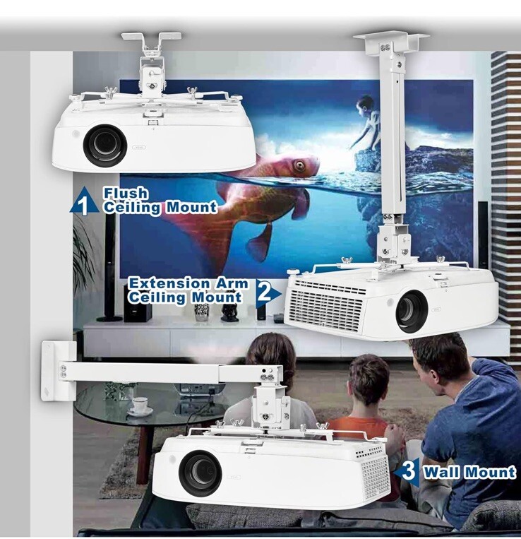DAWASAPAT Adjustable Universal Projector Ceiling and Wall Mount Bracket
