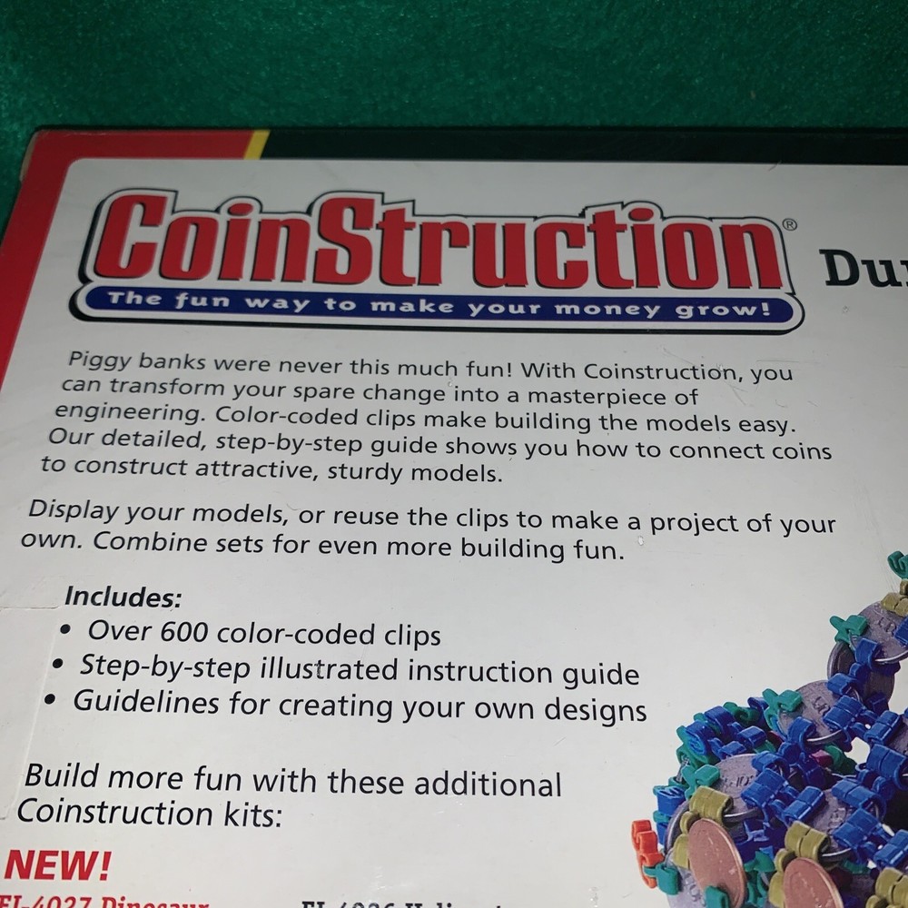 CoinStruction. Dune Buggy. 600 + color-coded clip. New.