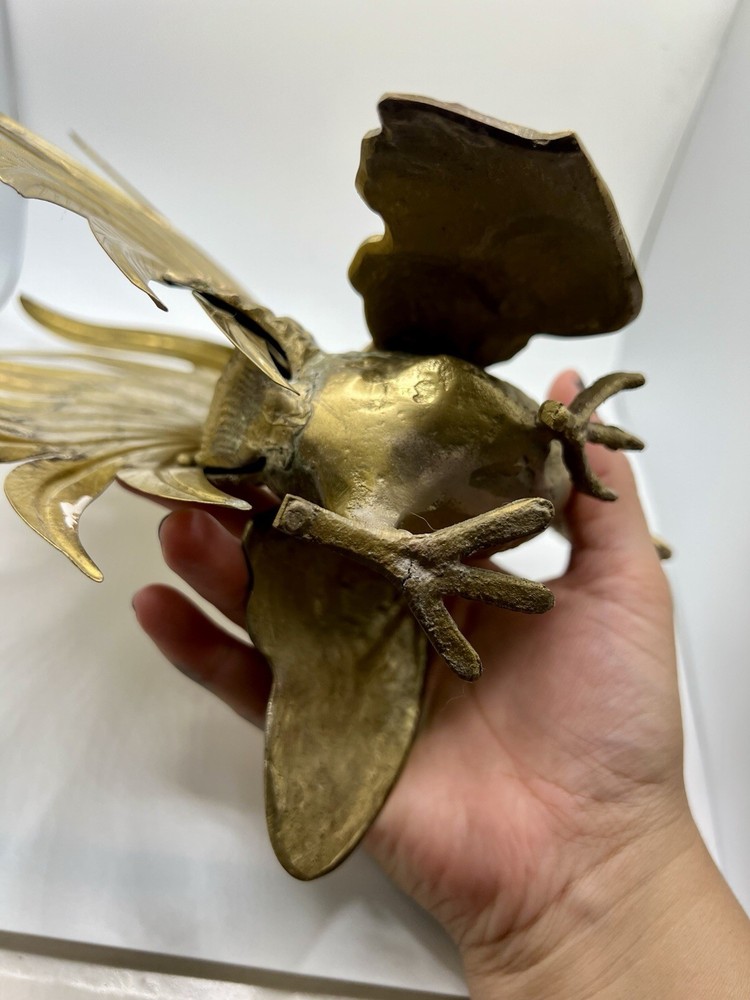 Brass Fighting Roosters Vintage Pair Solid Brass