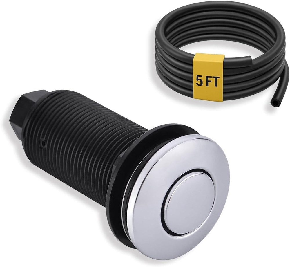 Sink Air Switch Button Chrome Garbage Disposal Air Hose Kit