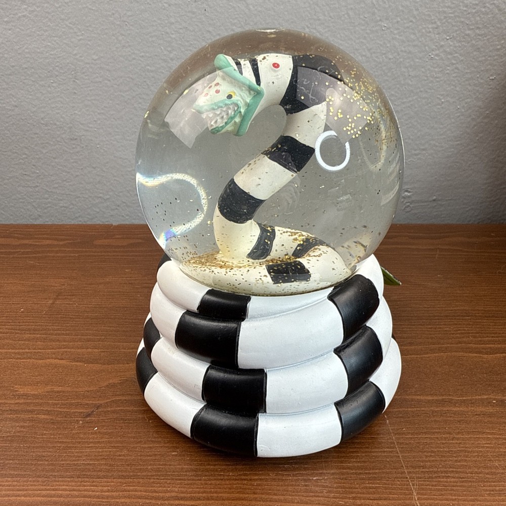Beetlejuice Sand Worm Snow Globe 5”