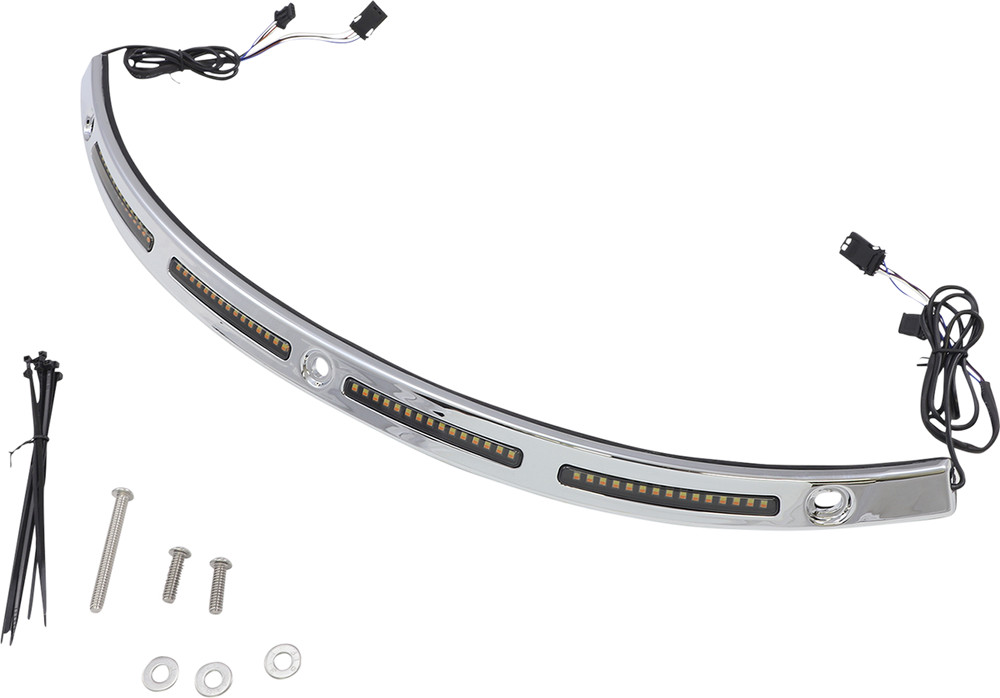 Custom Dynamics CD-WT2-01-C Genesis 4 Dynamic LED Batwing Windshield Trim Chrome