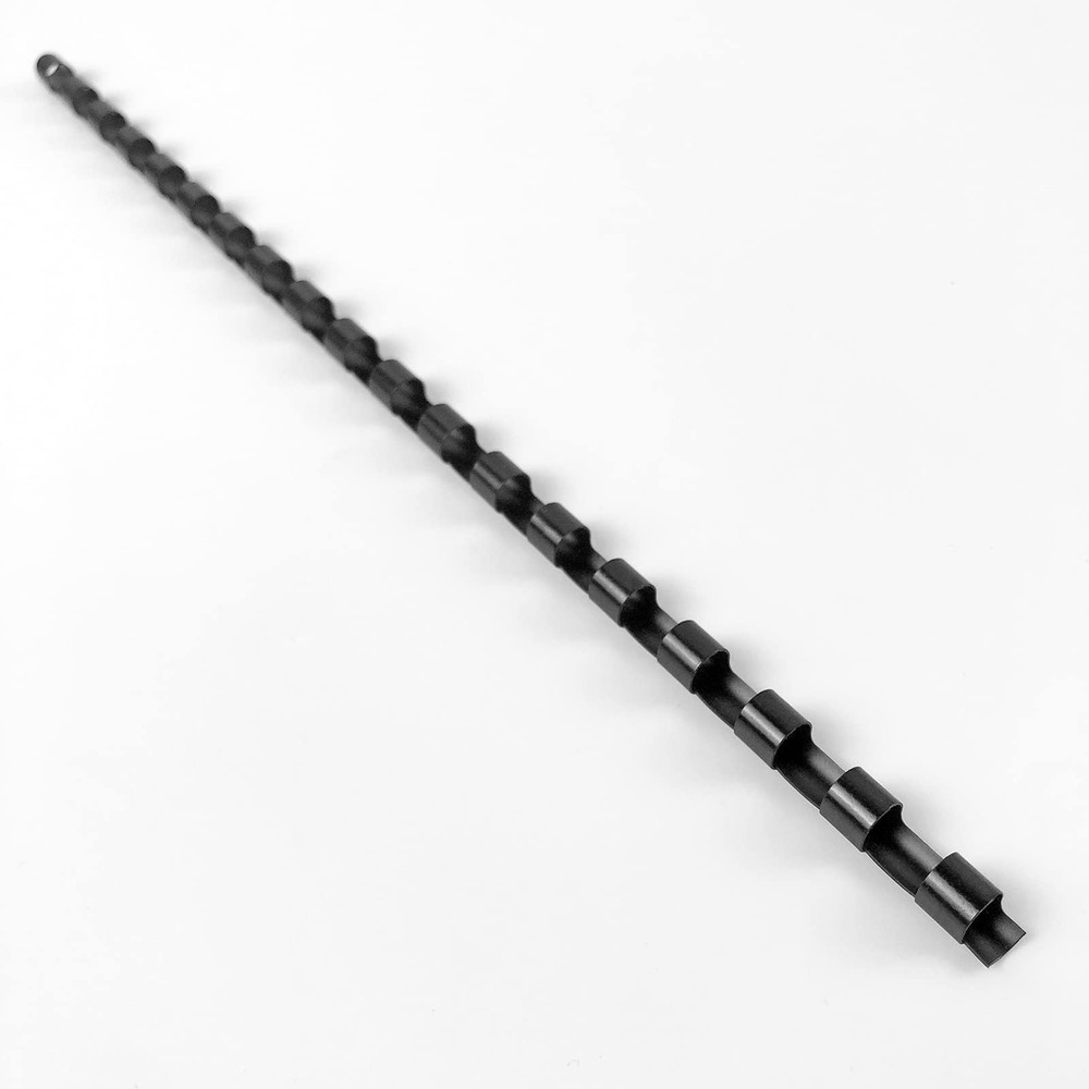 1/4 Inch Plastic Binding Comb 19 Ring 20 Sheet Capacity Letter Size Black Com...