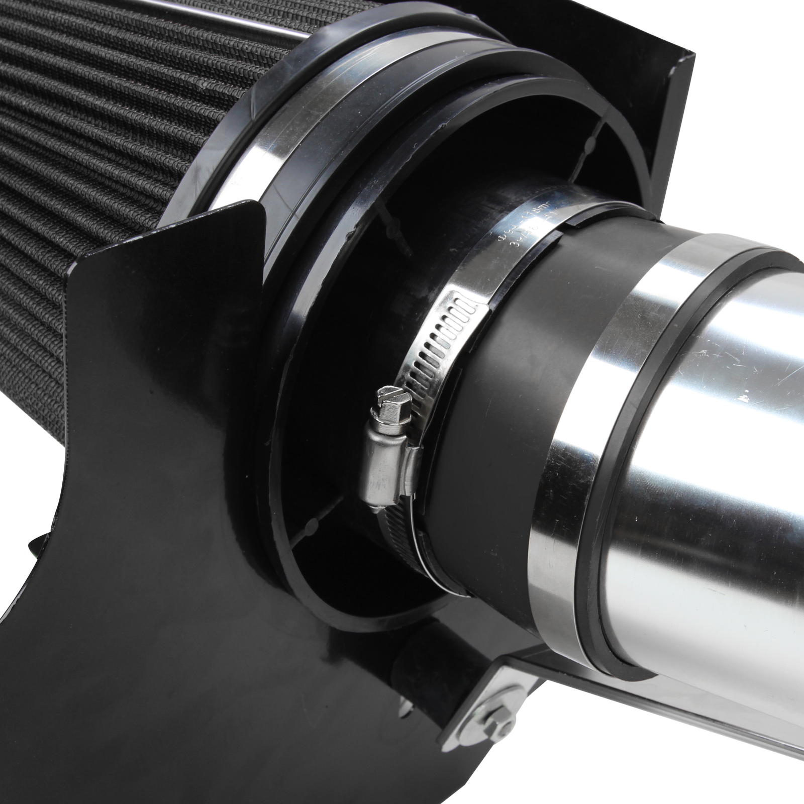 Fit 99-07 Chevy GMC V8 4.8L/5.3L/6.0L 4" Cold Air Intake Kit+Heat Shield Black