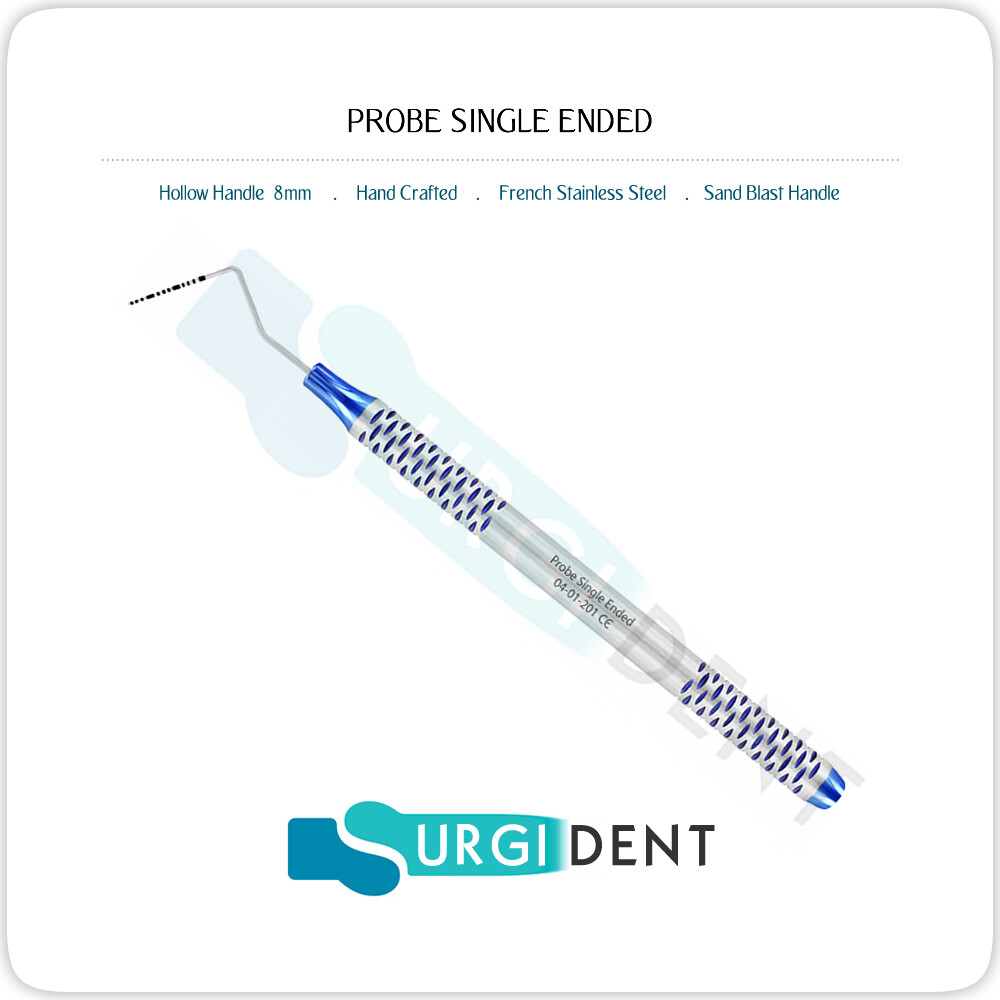 PROBE SINGLE DENTAL DIAGNOSTICS COLOR CODED PERIODONTAL EXPLORERS INSTRUMENTS