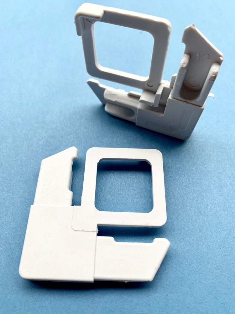 5/16" x 3/4" Square Cut with Lift Tab Plastic Screen Frame Corner - 4 pack