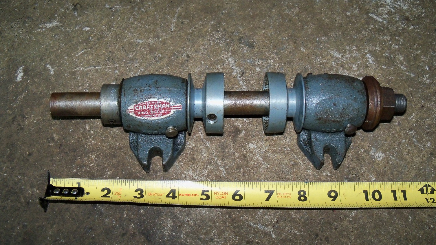 Vintage CRAFTSMAN Belt Drive Grinder Arbor Shaft Bushings Pulleys Collars 018242