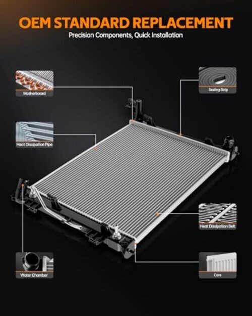 Radiator Replacement,Compatible with 2002-2009 Trailblazer; Envoy,2002 CU2458