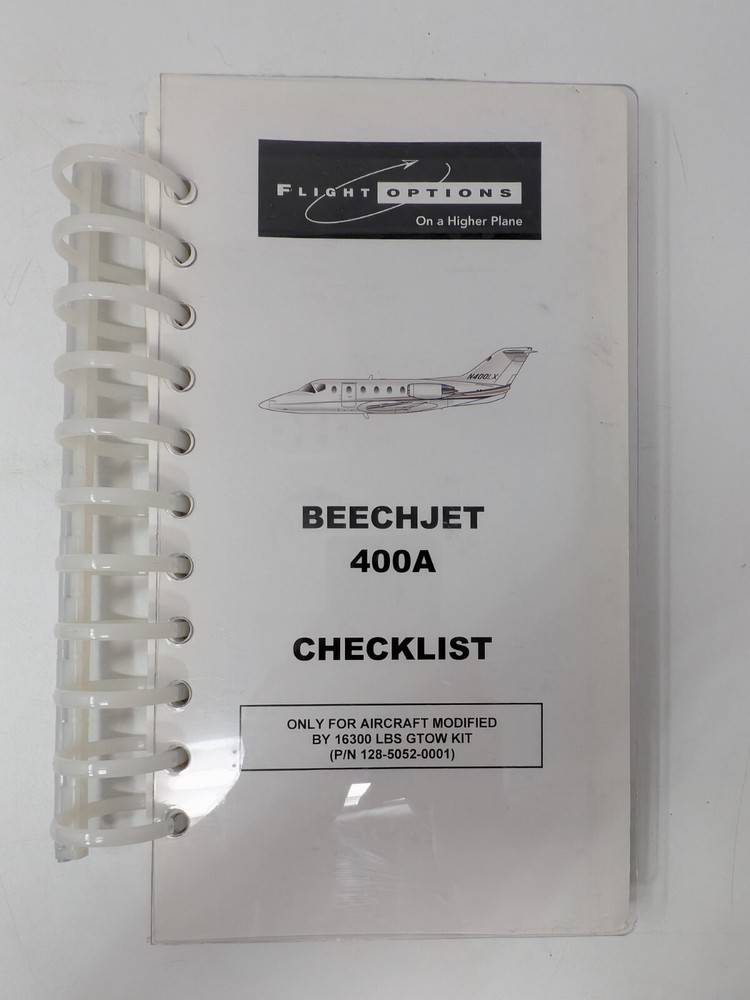 Beechjet 400A Checklist: aviation reference handbook Flight Options