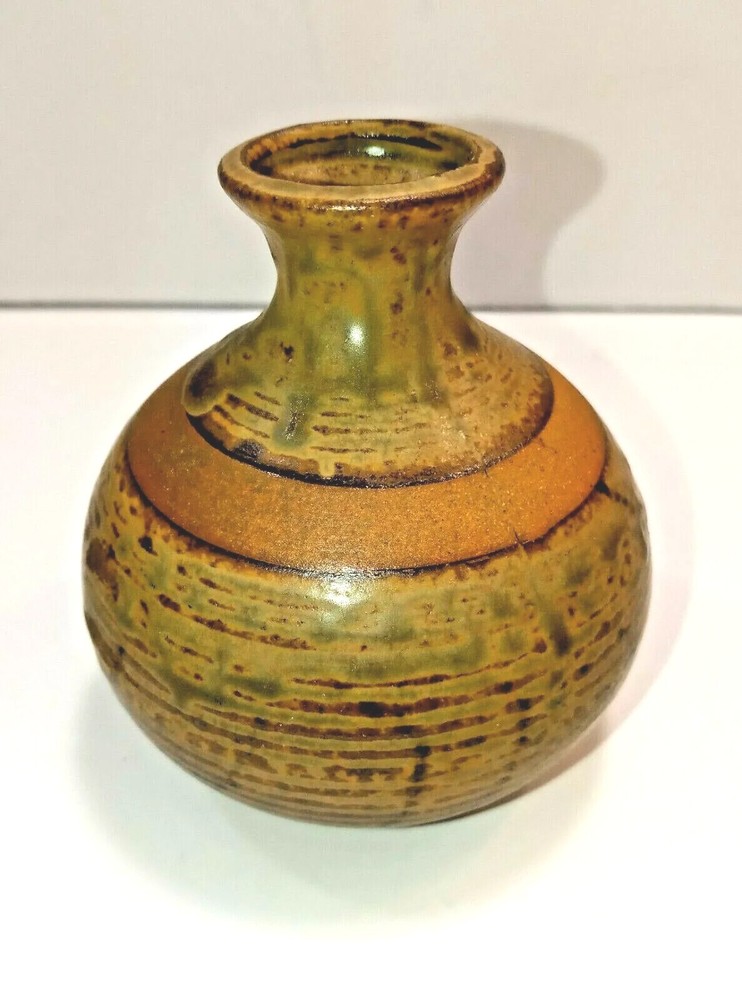 Earthly Studio Art Pottery Bud Vase
