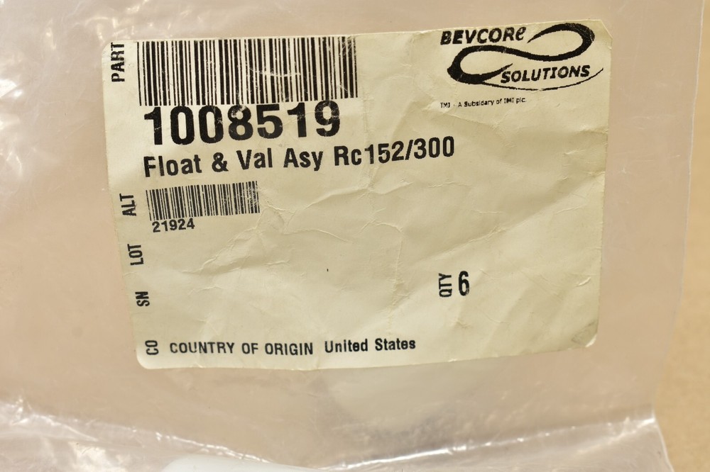 Cornelius 1008519 Float & Valve Assembly Rc 152/300