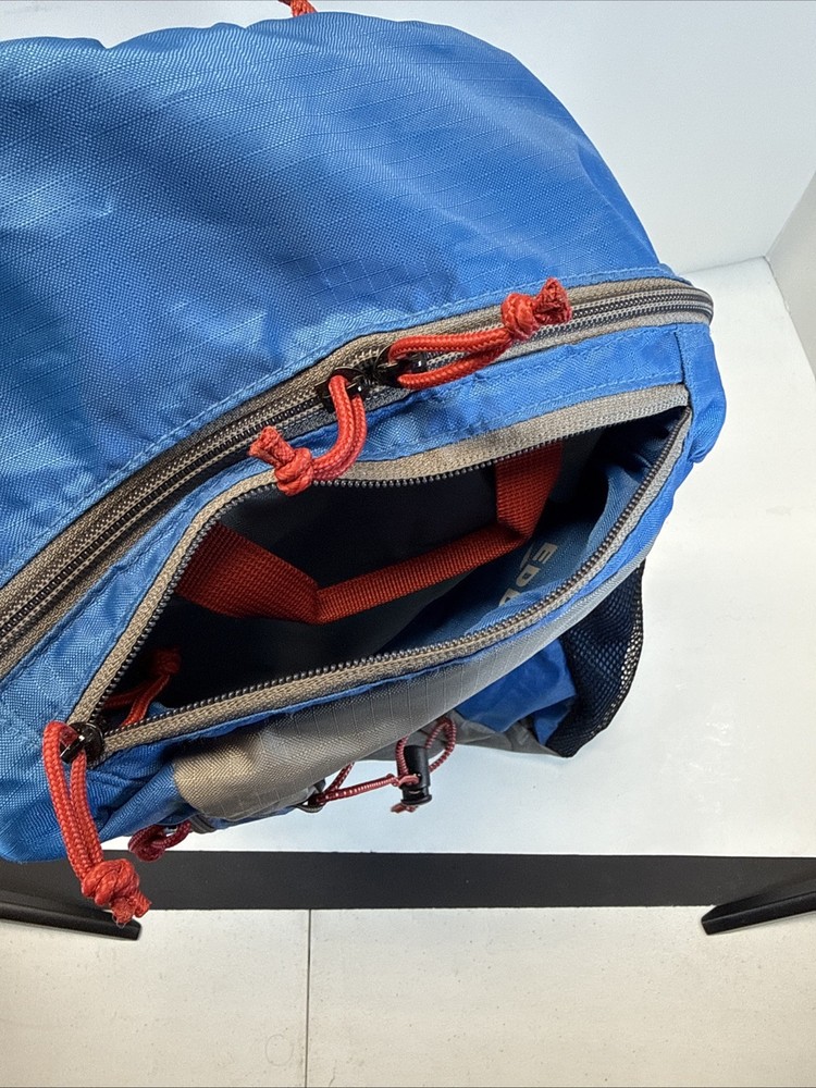 Eddie Bauer Packable Ruck Pack Polyester Utility Sport Backpack Blue Gray 20L