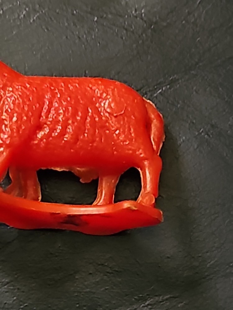 Processed Plastic Sheep Red Unbranded- 2 Inx 1 Ib