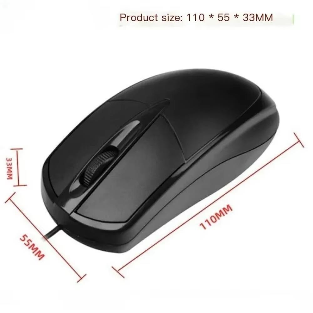 USB 2.0 Optical Wired Scroll Wheel Mouse PC Laptop Notebook Desktop Black Mice*