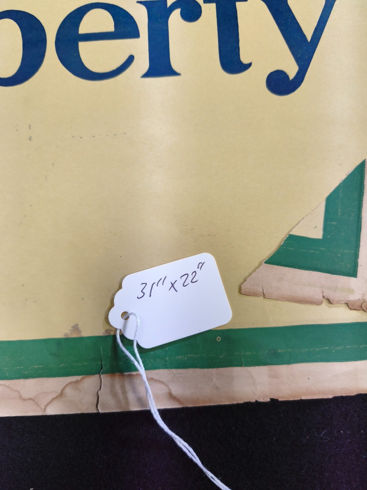 Original WW1 US Poster 31" x 22" Finish the Job Victory Liberty Loan