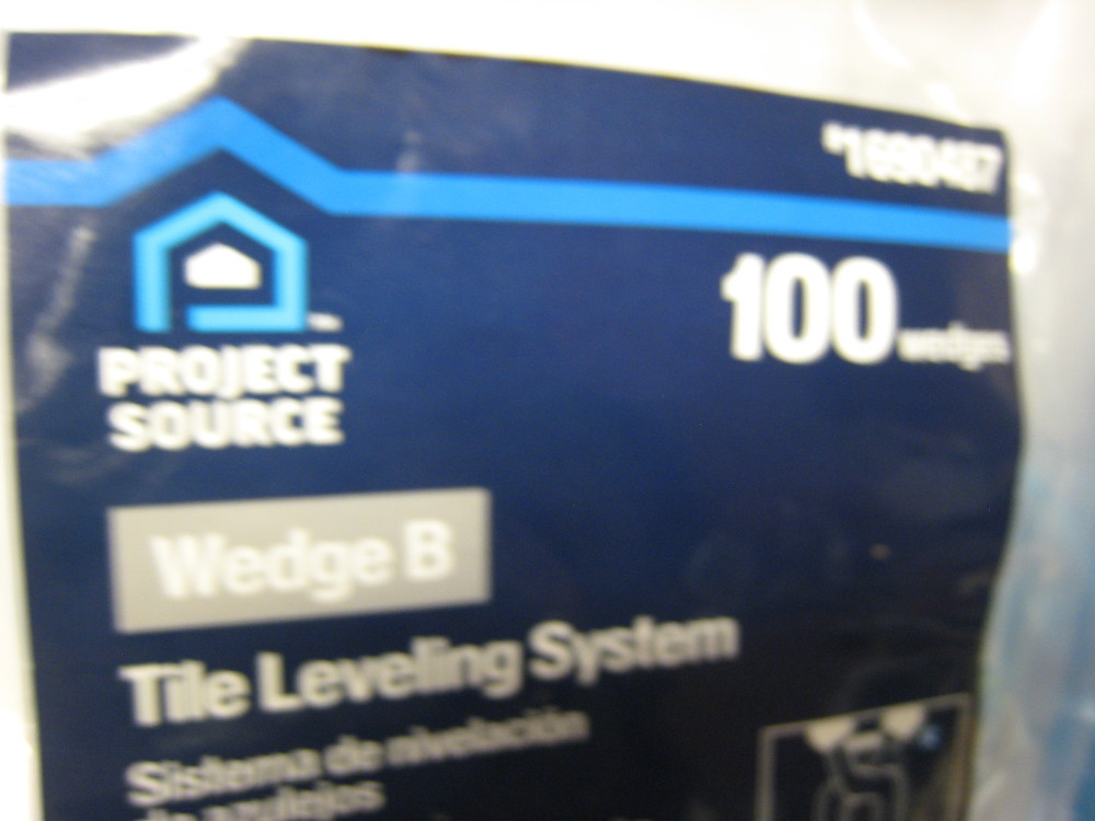 2 PACKS - Tile Leveling System 100 WEDGE B Project Source 1690487 =200 Total NEW